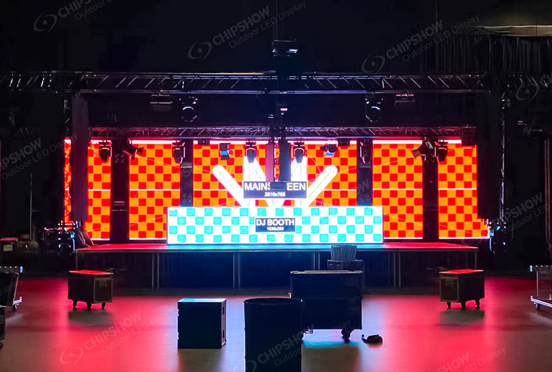 C-Beetle P3.91 Bühnen-Leinwand für DJ-Kabine im Freien