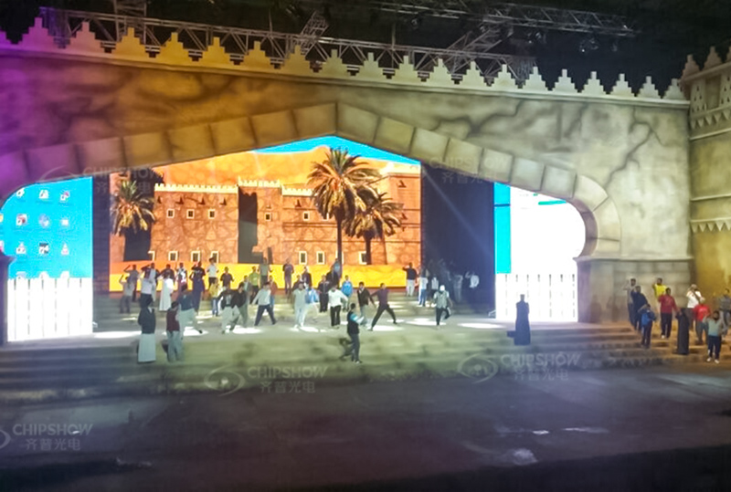P5 fester LED-Außenbildschirm für Fernsehsender (Riad, Saudi-Arabien)
        